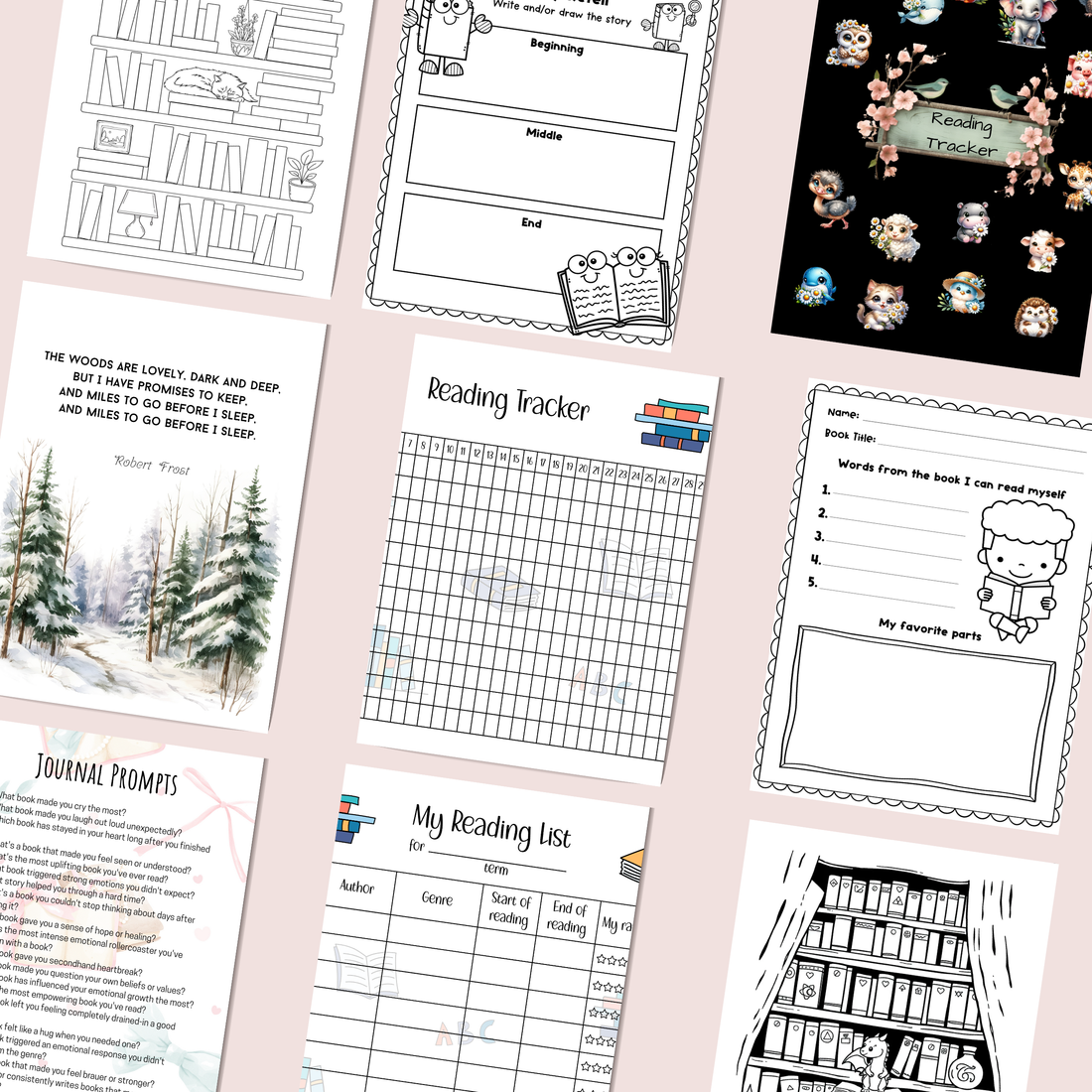 Printable Gifts for Bookworms under 10 dollar