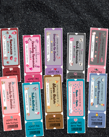 Romance Book Club Bookmarks – 12 Tropes Set
