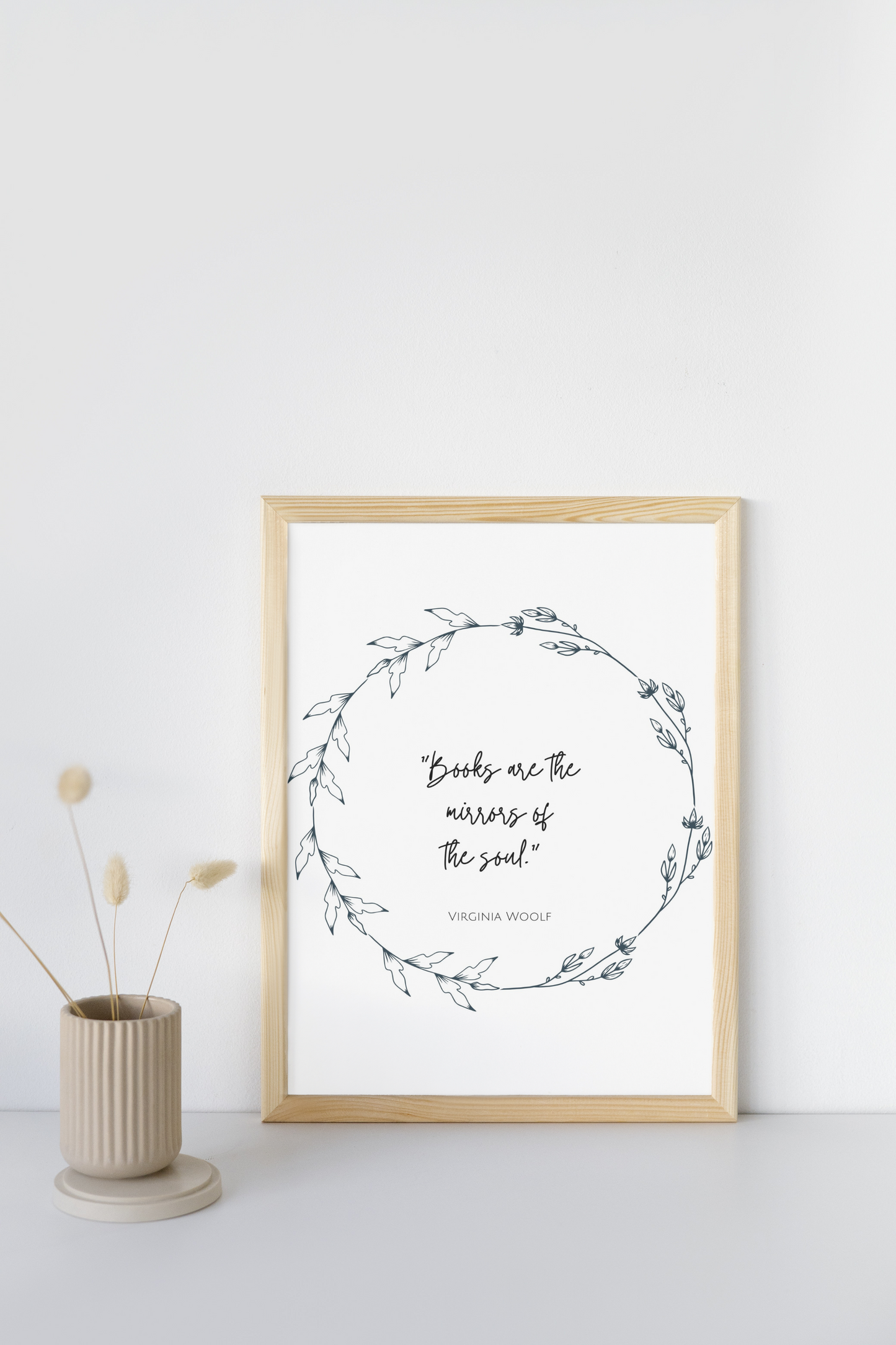 Books Are Mirror to soul Wall Art