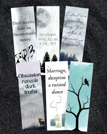 Mystery Bookmarks - Set of 7