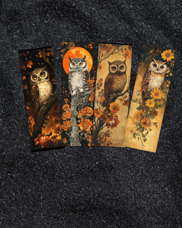 Mystical Owl Bookmarks