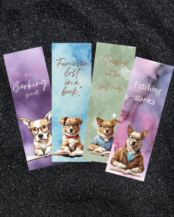 Paws and Pages Bookmarks - Set of 4