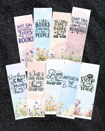 Reading Quotes Bookmarks - Set of 9