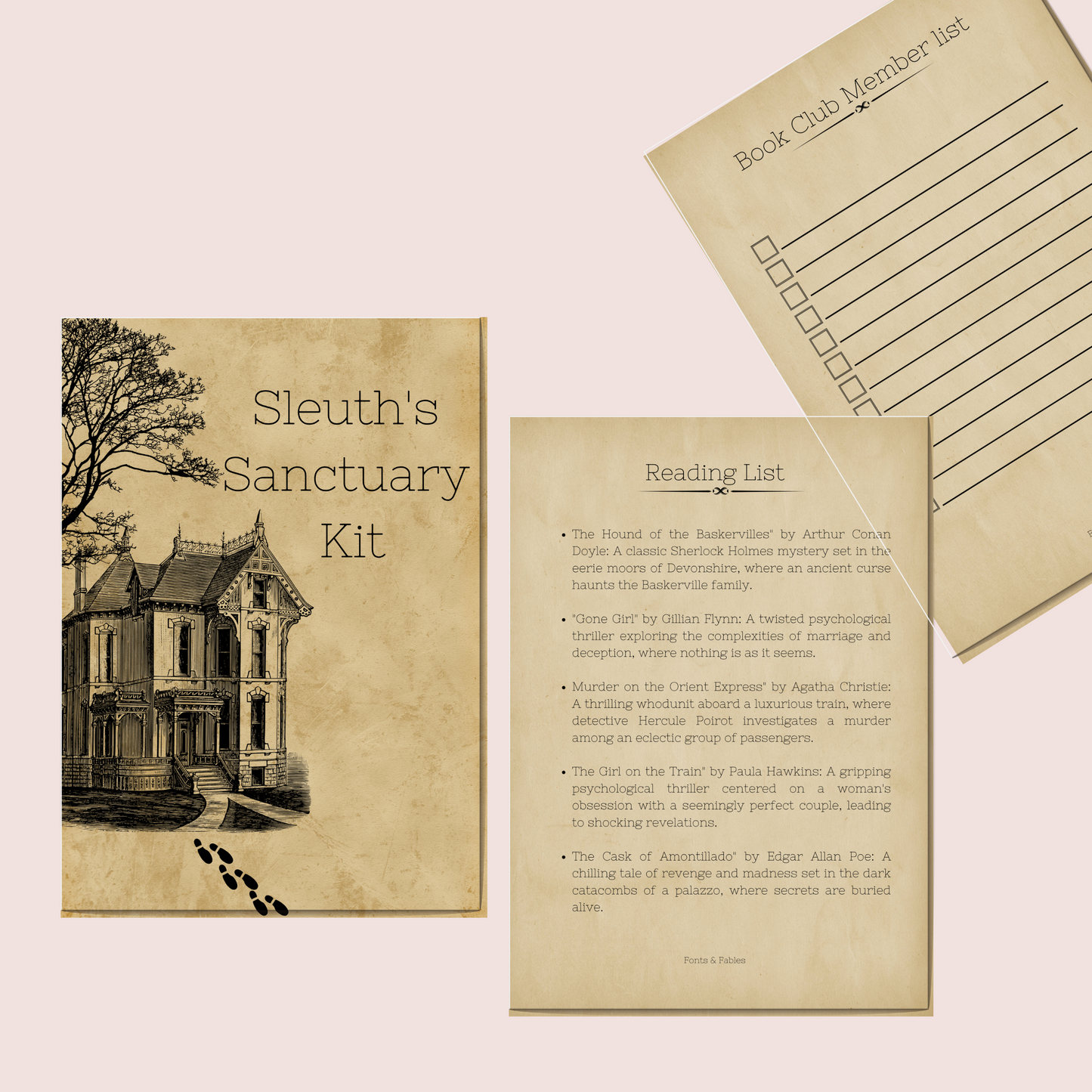 Mystery Book Club Kit