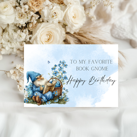 Book Gnome Greeting Card