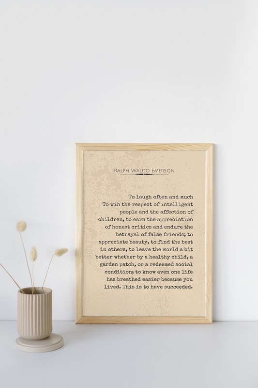 Emerson Quote Wall Art