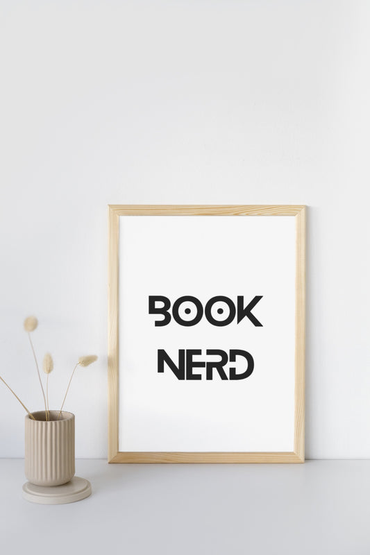 Book Nerd Graphics Wall Art