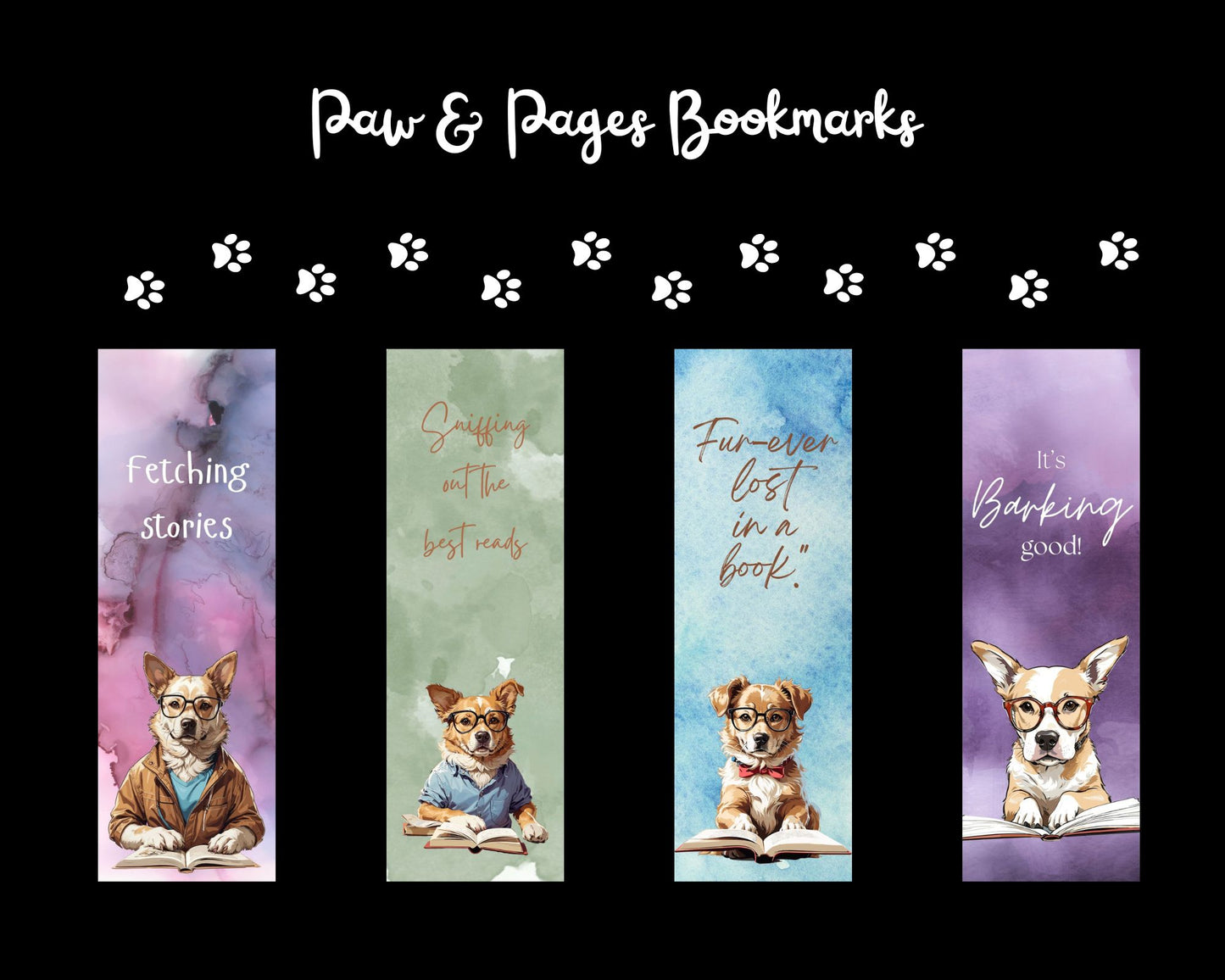 Paws and Pages Bookmarks: Canine Companions in Literature