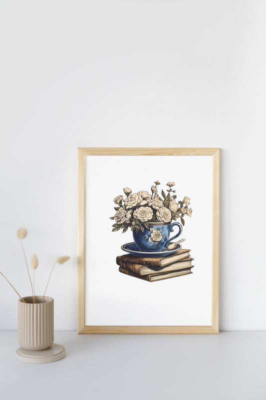 Vintage Books Wall Art